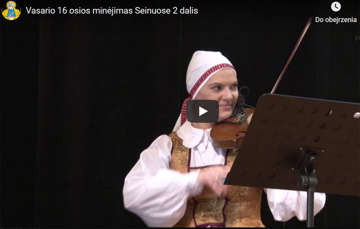 Vasario 16-osios minėjimas Seinuose (2/2)