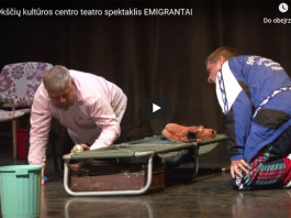 Anykščių kultūros centro teatro spektaklis „Emigrantai“