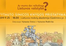 Kviečiame į Vytauto Sinicos knygos pristatymą!