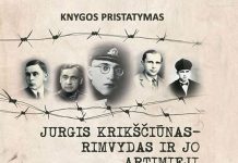 Kviečiame į knygos „Jurgis Krikščiūnas-Rimvydas ir jo artimieji“ pristatymą
