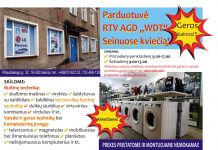 Parduotuvė RTV AGD „WDT“ Seinuose kviečia