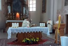 Velykų švenčių pamaldos iš Žiežmarių bažnyčios