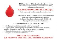Kraujo donorystės akcija Punske