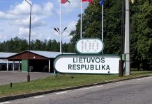 Atvykstančiųjų kontrolė Lenkijos pasienyje