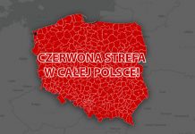 Visa Lenkija raudonojoje zonoje