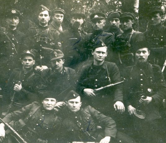 Dainavos apygardos ir Pietų Lietuvos srities partizanų vadai. D. Jėčys-Ąžuolis