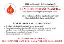 Kraujo donorystės akcija