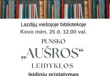 „Aušros“ leidyklos leidinių pristatymas Lazdijuose