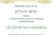 Oi tai buvo vakarai