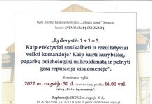 Seminaras „Lyderystė: 1+1=3“