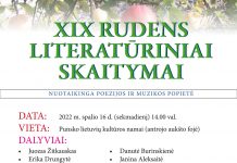 XIX rudens literatūriniai skaitymai