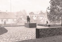Adolfo Ramanausko-Vanago skverelio su skulptūra atidarymo iškilmes