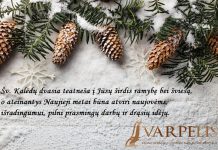 Šv. Kalėdų dvasia teatneša ramybę ir šviesą