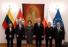 LR prezidentas Gitanas Nausėda ir ponia Diana Nausėdienė lankėsi Varšuvoje
