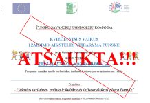 ŽAIDIMO AIKŠTELĖS ATIDARYMAS ATŠAUKTAS