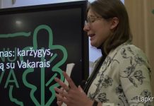 Greta Paskočiumaitė skaitė paskaitą apie Jurgį Krikščiūną-Rimvydą