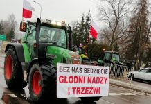 Ūkininkų protesto akcija Suvalkuose