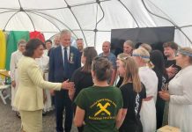Lenkijos lietuvių bendruomenės paviljone apsilankė LR prezidentas Gitanas Nausėda su žmona Diana