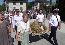 Punsko Žolinės 2024. Eisena su vainikais