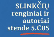 Vilniaus knygų mugė. „Slinkčių“ renginiai ir autoriai
