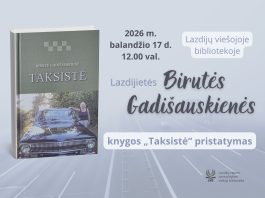 Autobiografinio romano „Taksistė“ pristatymas