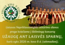 Užaugę ant laisvės sparnų