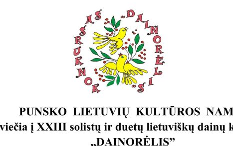 Kvietimas į „Dainorėlį“