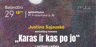 Justino Sajausko knygos pristatymas