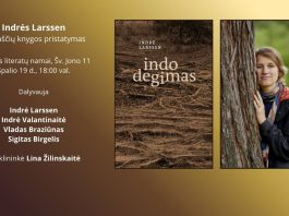 Indrės Larssen knygos pristatymas Vilniuje