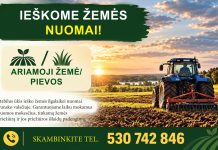 Ieškome žemės ilgalaikei nuomai