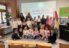 Pirmokų priesaika Suvalkų lietuvių „Vienybės“ mokykloje