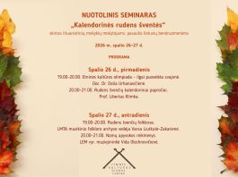Seminaras „Kalendorinės rudens šventės“