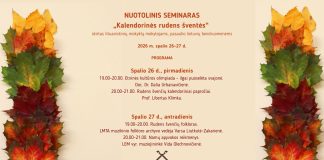 Seminaras „Kalendorinės rudens šventės“