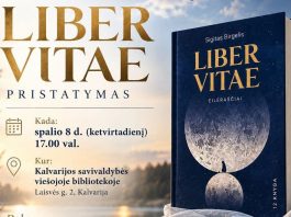Poezijos rinkinio „Liber vitae“ sutiktuvės Kalvarijoje